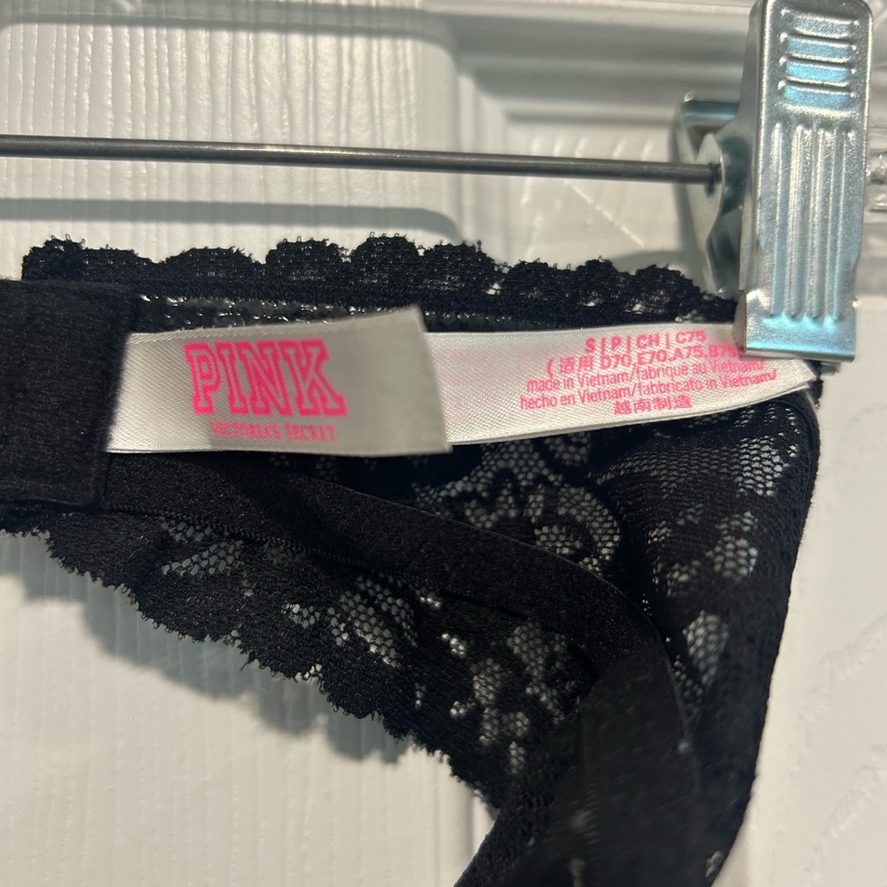 PINK Victoria's Secret Black Lace Bandeau‎ - Picture 3 of 4